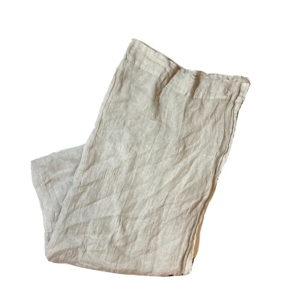 Restoration Hardware 1 Single Curtain Panel Sheer Linen Light Gray Drape 108